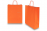 Papperspåsar med snurrade handtag - orange, 320 x 120 x 410 mm, 100 gr | Kuvertland.se